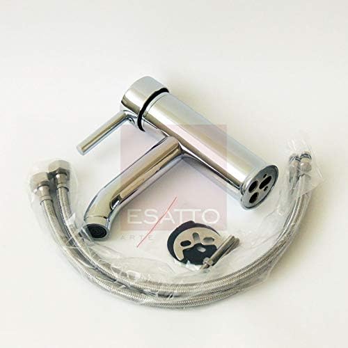 Esatto Paquete Mueble Bleu y Sanitario WC-002 Espejo Gratis (Siberia (Blanco) Monomando Negro)