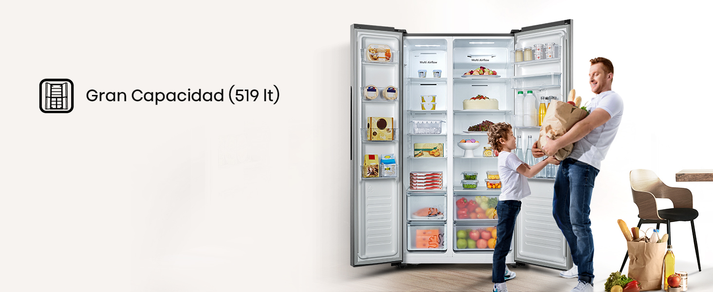 Gran capacidad (519 lt)