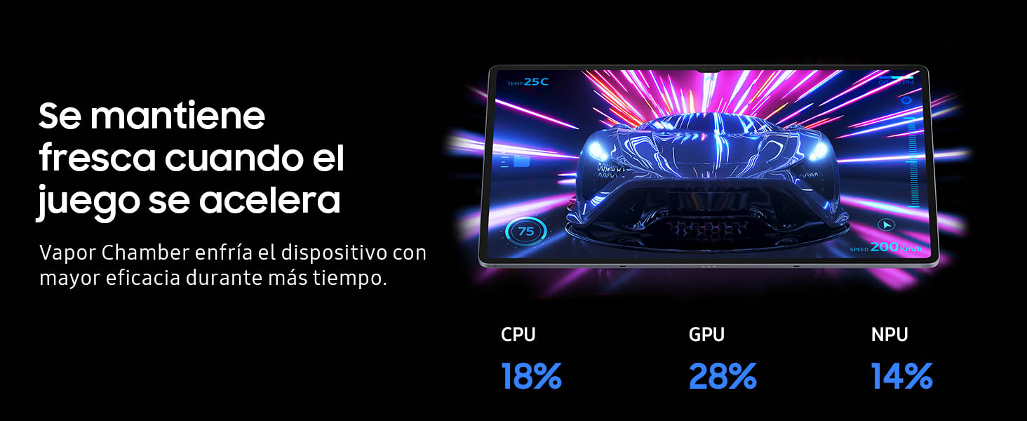 Se mantiene fresca cuando el juego se acelera