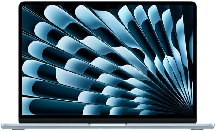 Apple 2026 MacBook Air (de 13 Pulgadas, Chip M5 de Apple con CPU de 10 núcleos y GPU de 8 núcleos, 16GB Memoria unificada, 512 GB) - Azul Cielo