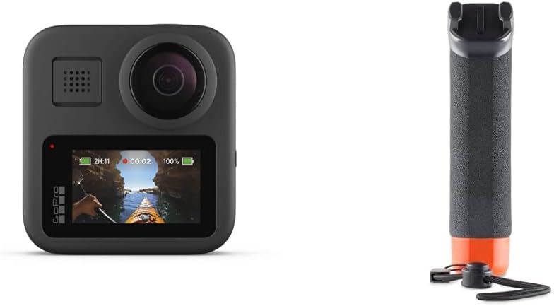 GoPro - MAX — Cámara tradicional resistente al agua de 360+ con pantalla táctil esférica, 5,6K30, vídeo HD, 16,6 MP, 360 fotos, estabilización de transmisión en vivo de 1080p