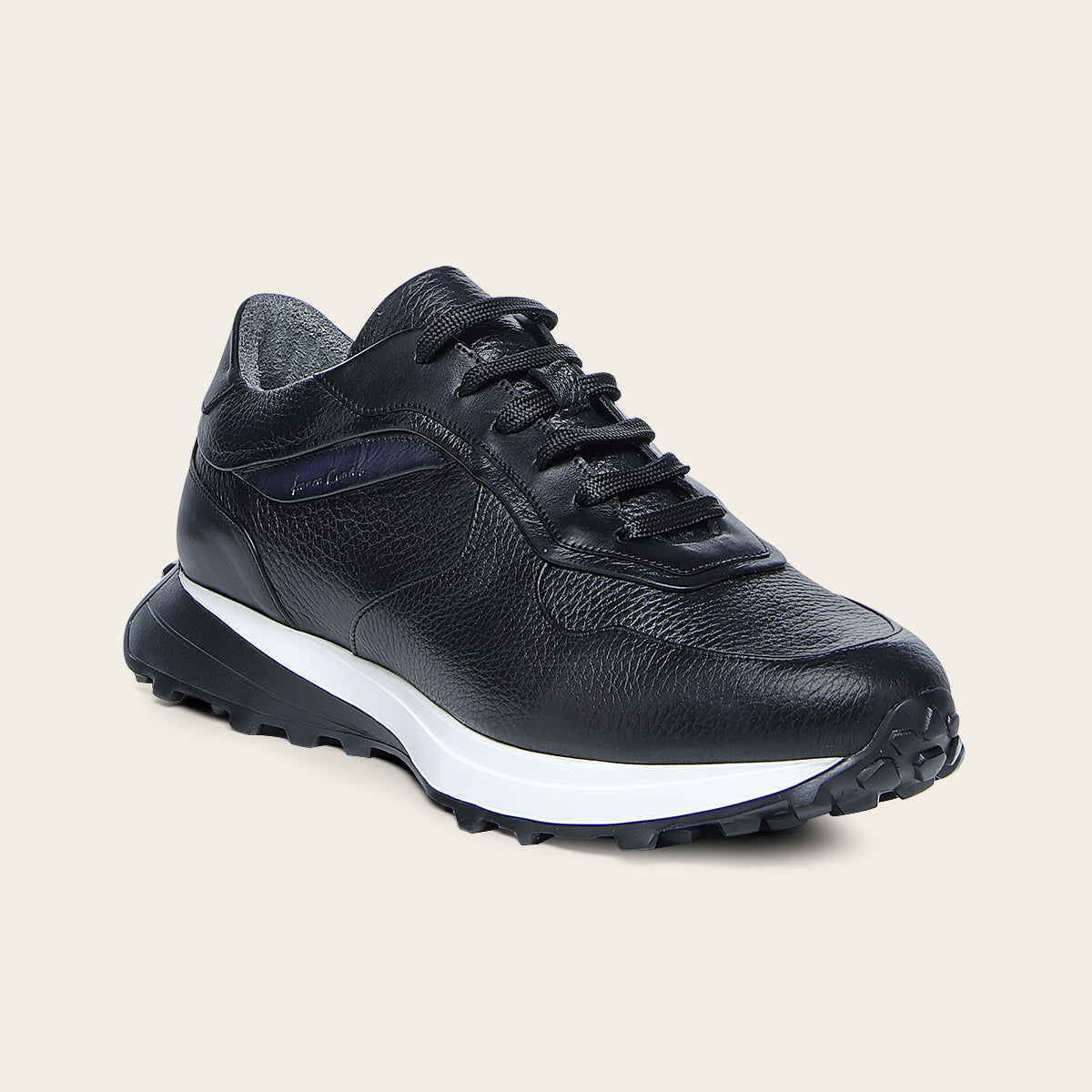 Tenis en piel genuina de venado para caballero