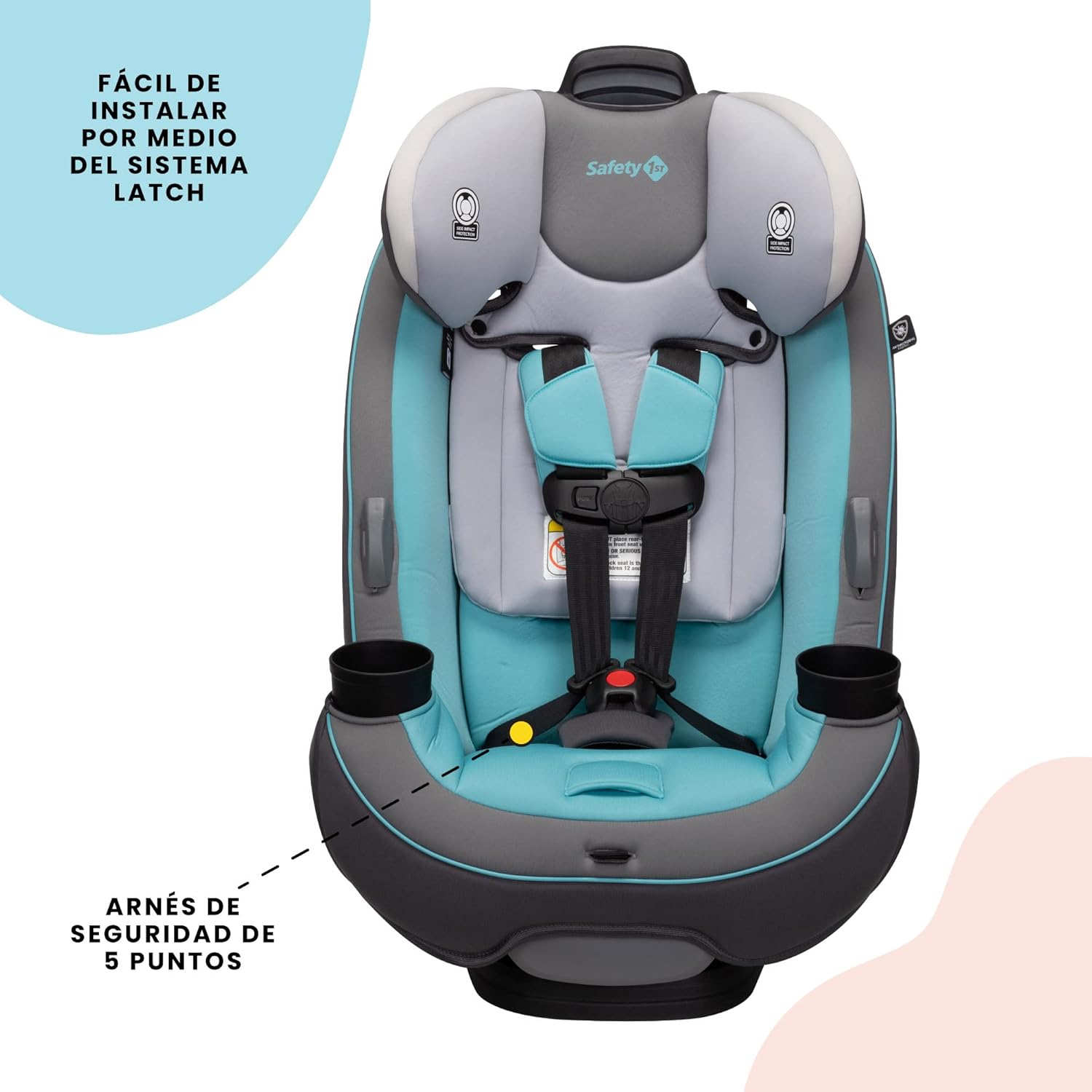 Safety 1st - Auto Asiento de coche Grow And Go 3 en 1, Carbon Rose
