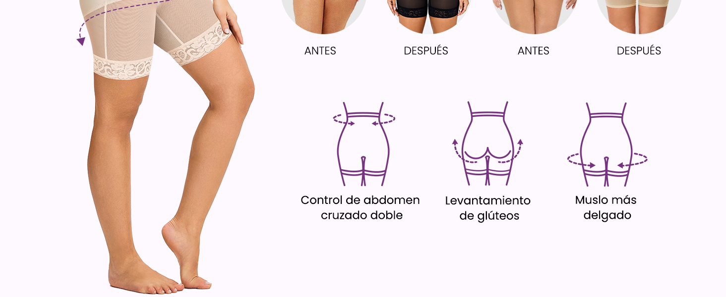 Fajas para Mujer Moldeadora de Malla Transpirable