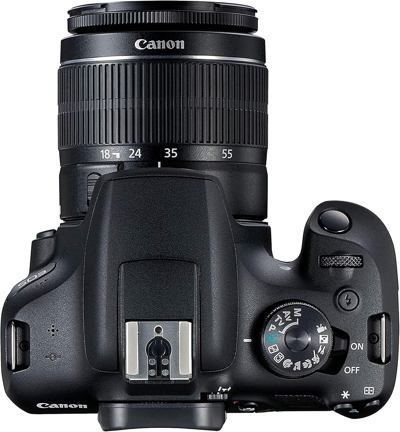 Canon EOS 2000D (Rebel T7) Paquete de cámara réflex digital con lente de 18-55 mm | Wi-Fi incorporado, sensor CMOS de 24.1 MP | Procesador de imagen DIGIC 4+ y videos Full HD + memoria de 64 GB (17