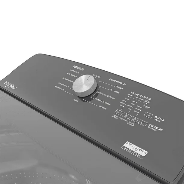 Lavadora Carga Superior 22 kg Xpert System Agitador Gun Metal 8MWTWLA31WJG Whirlpool Lavadora Carga Superior 22 kg Xpert System Agitador Gun Metal 8MWTWLA31WJG