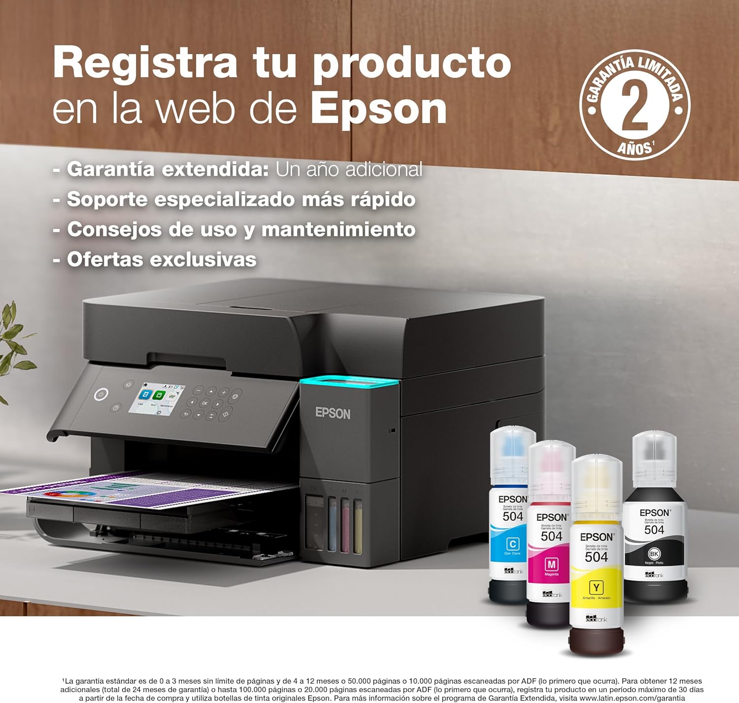 Epson Impresora Multifuncional a Color Inalámbrica con Sistema de Tanque de Tinta EcoTank L6370