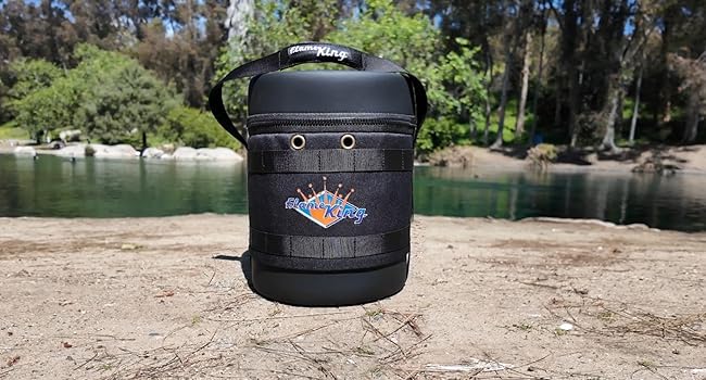 Flame King - Transportista de gas para 3 libras con aislamiento de tanque de propano