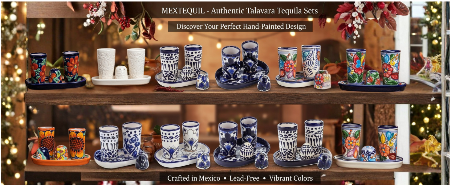 Juego de vasos de chupito MEXTEQUIL
