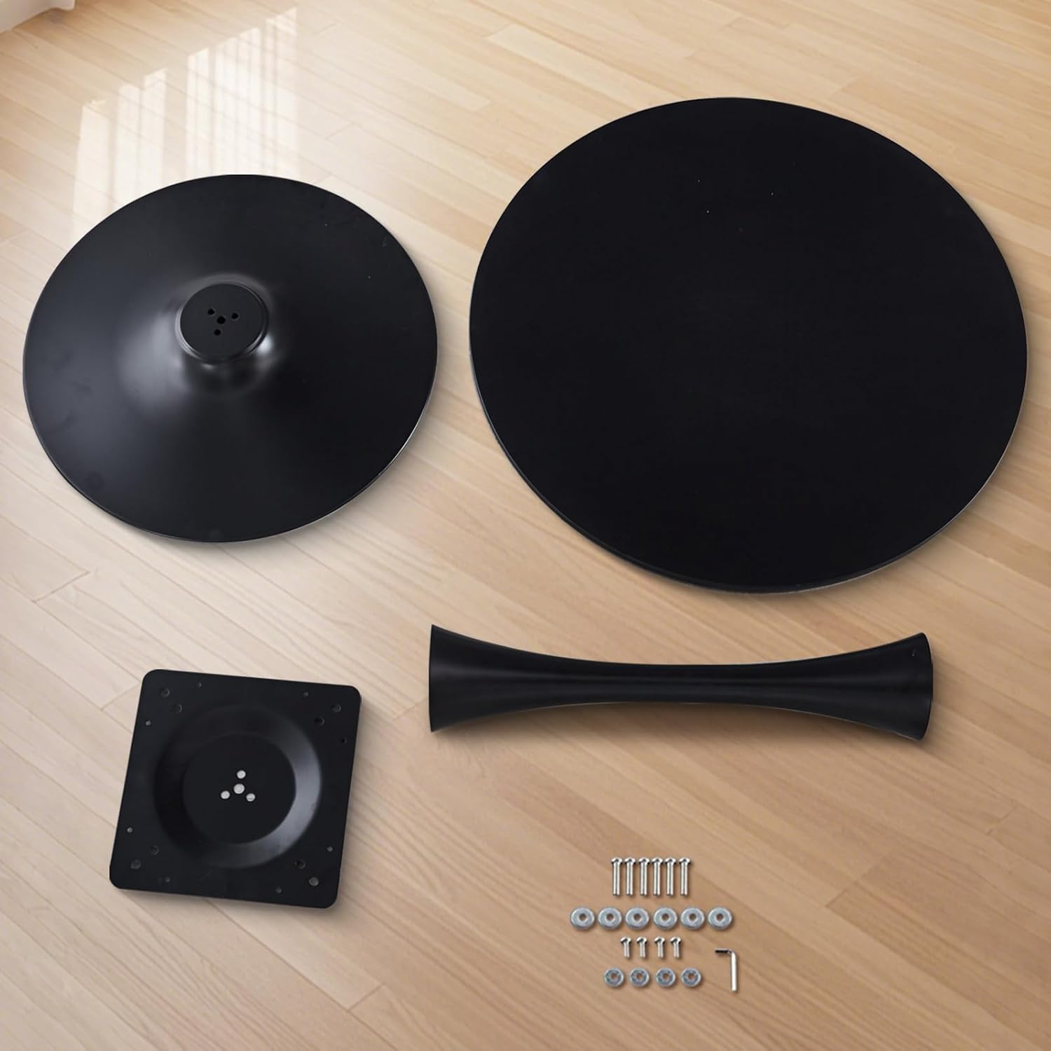 Juego de 6 sillas de comedor tapizadas de piel, estilo moderno, con ribete de cabeza de clavo y pata de madera, anillo de metal para comedor y sala de estar (blanco y negro, juego de 6)