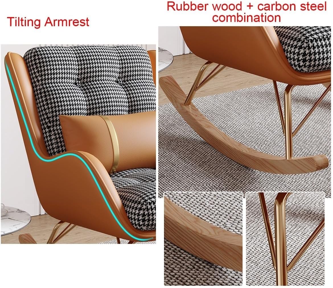 GLOBEXSS Mecedora reclinable para Sala de Estar con reposapiés Respaldo Alto Sillón Decorativo para Adultos Sala de Estar Dormitorio Silla Lateral Lazy Boy para Sala de Estar, Dormitorio, balcón