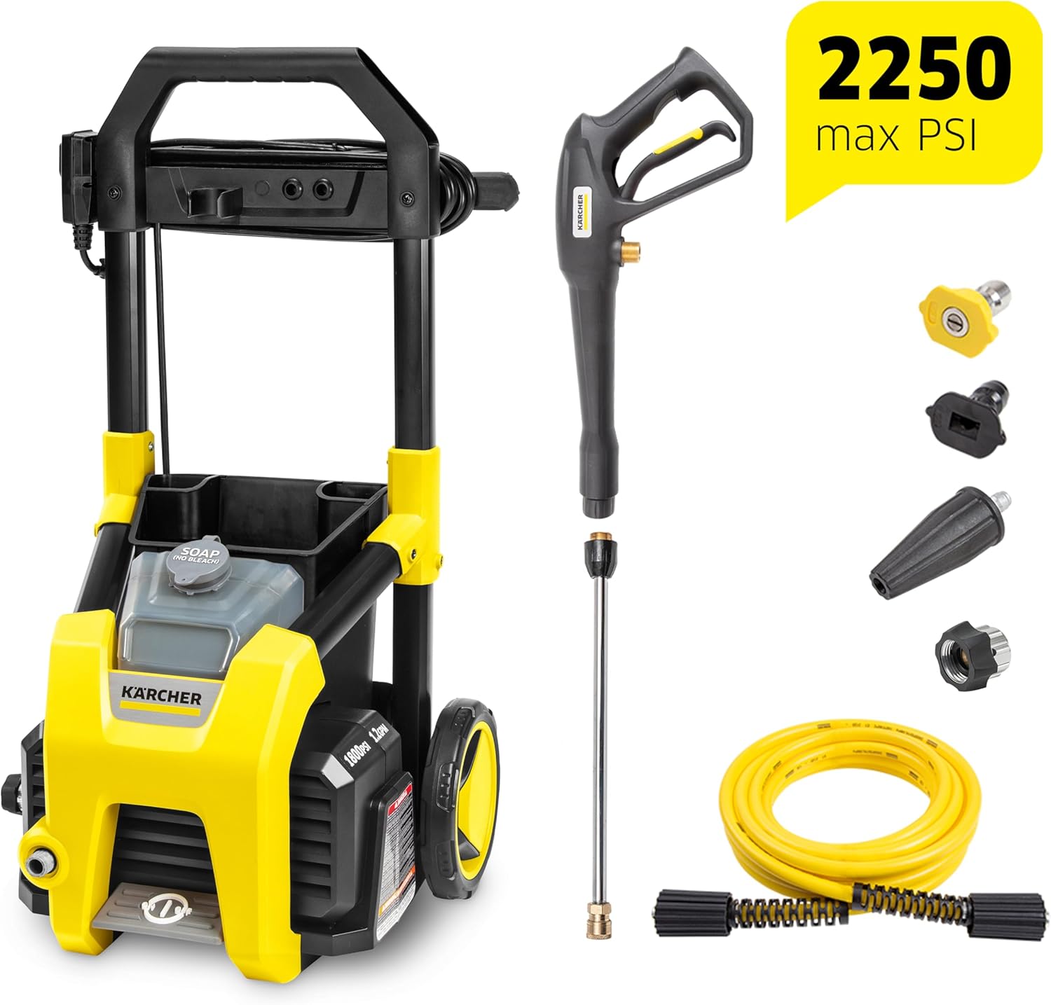 Karcher - Máquina limpiadora eléctrica a presión, K1700, Amarillo