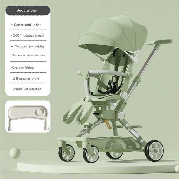 Cochecito de bebé cochecito de cuatro ruedas cochecito de bebé ligero bidireccional carrito para niños Cochecito de bebé con comodidad para bebé ShopWise Round