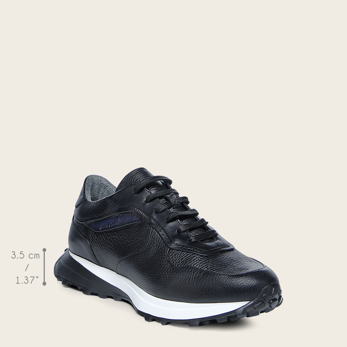 Tenis en piel genuina de venado para caballero