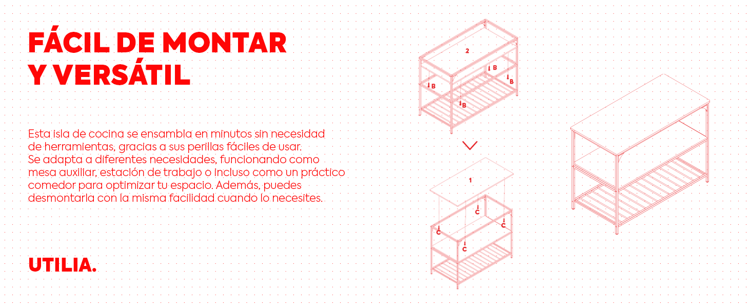 ISLA DE COCINA, MUEBLES
