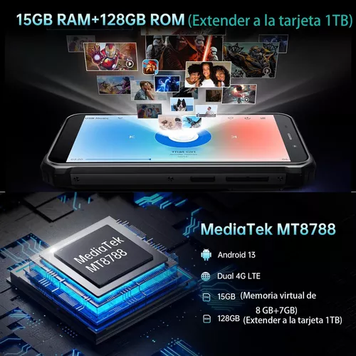A Fossibot F101 Pro 15(8+7) Gb+128gb/1tb 10600mah 18w Android 13 Pantalla Hd+ De 5.45 Celular