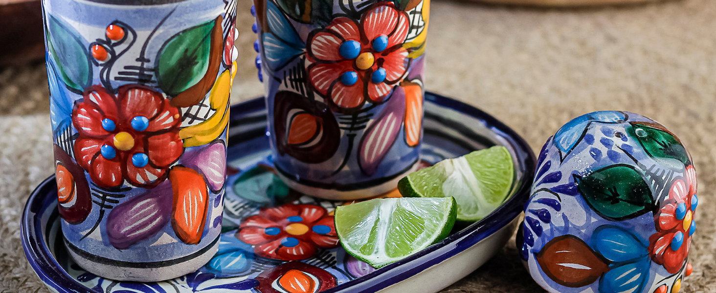 Vasos de chupito Mextequil Talavera