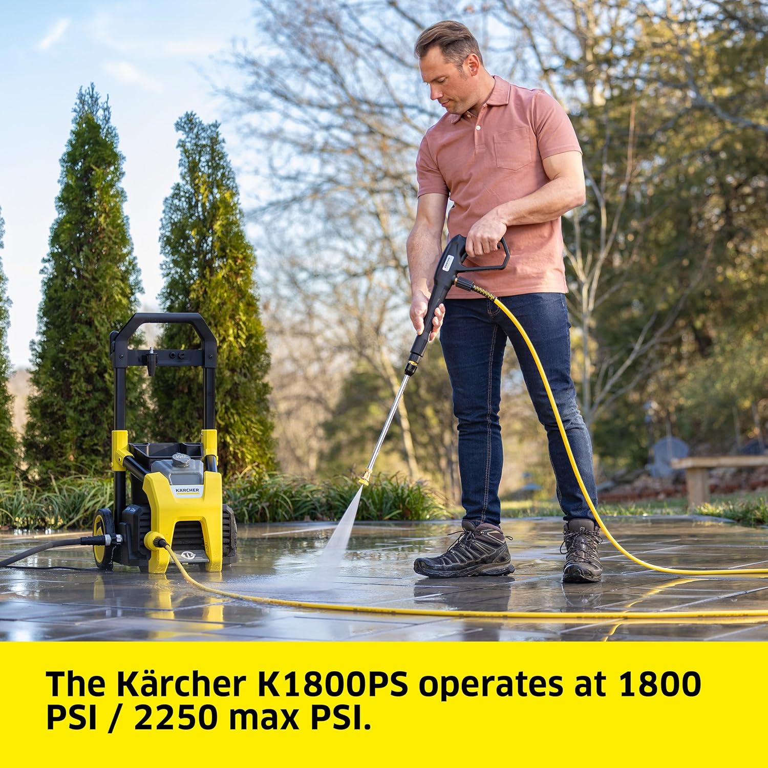 Karcher - Máquina limpiadora eléctrica a presión, K1700, Amarillo