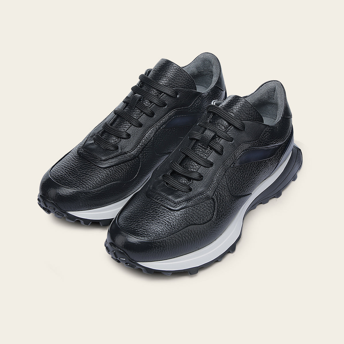 Tenis en piel genuina de venado para caballero