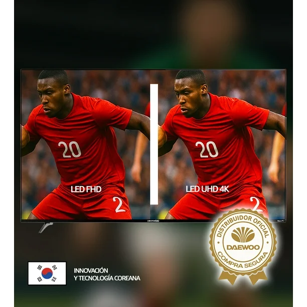 Pantalla Televisión DAEWOO 55 Pulgadas 4K LED UHD FRAMELESS ROKU TV