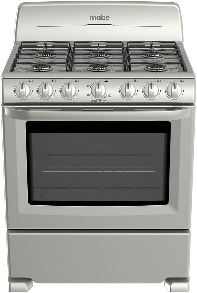 Mabe EM7620BAIS1 Estufa de Piso, 76 cm, color Silver