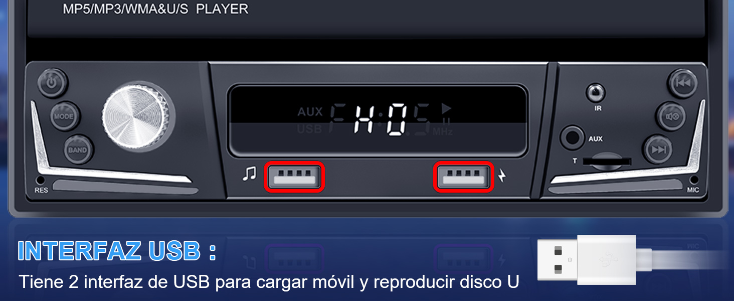 Estereo Retráctil