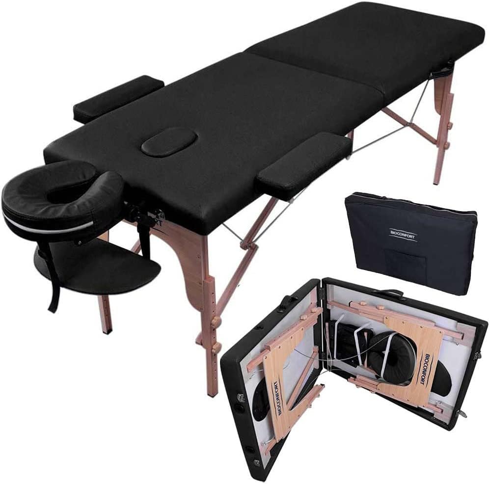 RACK & PACK Cama Masaje Camilla para Lashistas 180X60cm Plegable Reclinable Portatil Fisioterapia Faciales Tatuaje Tattoo Ligera SPA Cama Mesa Masajes