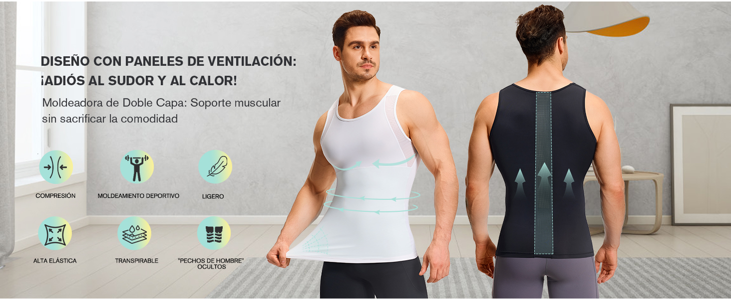 camisa de compresiÃ³n hombre
