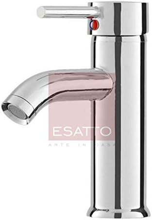 Esatto Paquete Mueble Bleu y Sanitario WC-002 Espejo Gratis (Siberia (Blanco) Monomando Negro)