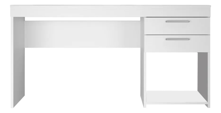 Escritorio Notável Móveis Mesa office 2 gavetas mdp de 1210mm x 760mm x 410mm blanco Mate