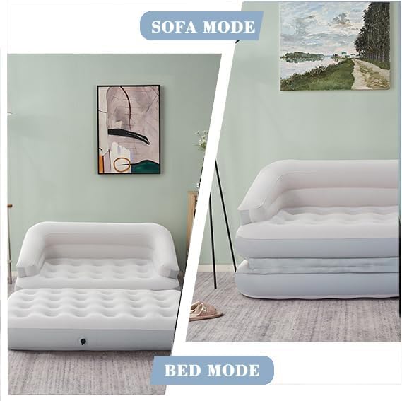 Outraveler - Sofá hinchable para acampar, color gris