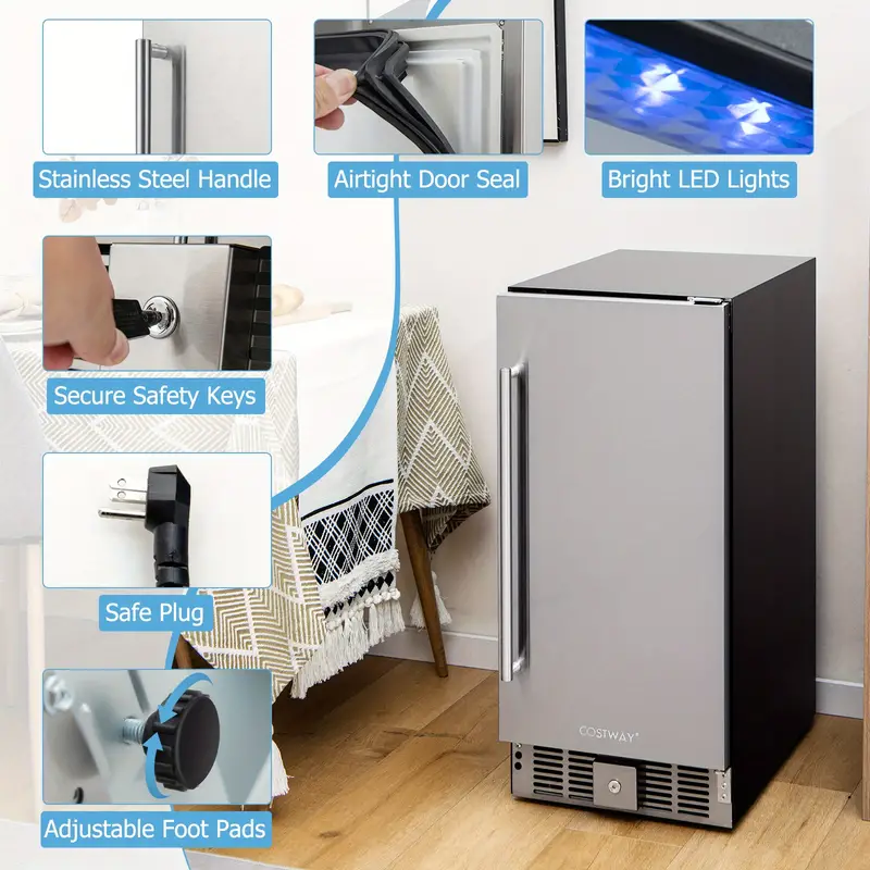   Refrigerador Compacto Bajo Encimera/Refrigerador Independiente con Temperatura Ajustable detalles 8