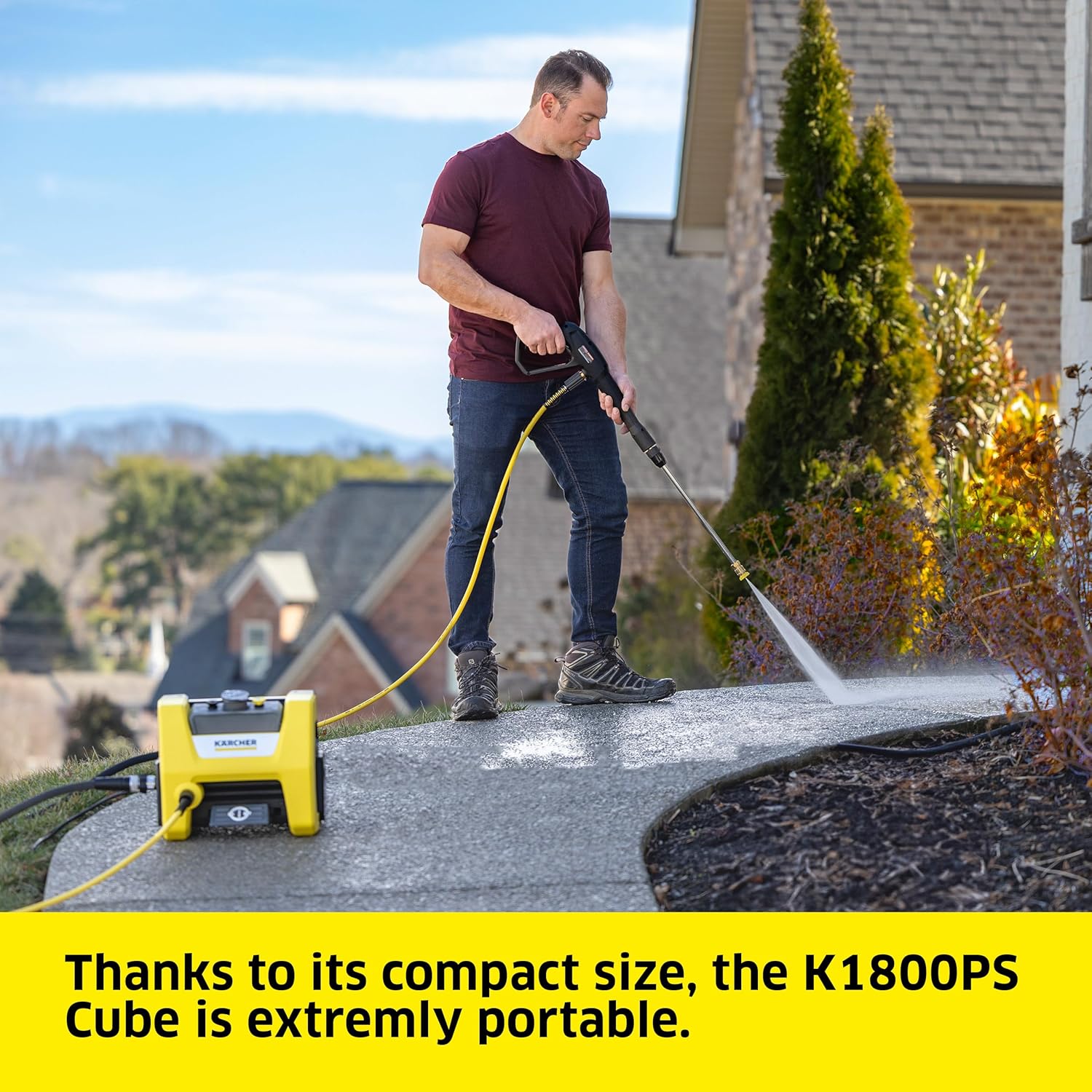 Karcher - Máquina limpiadora eléctrica a presión, K1700, Amarillo