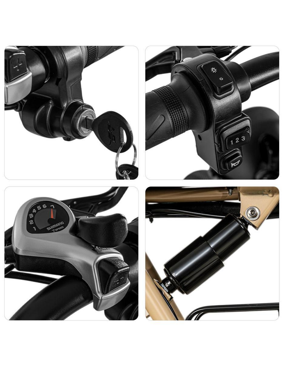Bicicleta eléctrica rodada 20 unisex