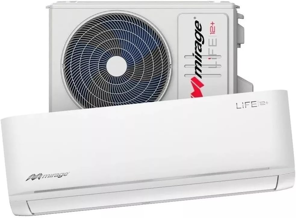 Minisplit Aire Acondicionado Mirage Life+ Frio y Calor 220v 1ton, R410a, 12,000 btus