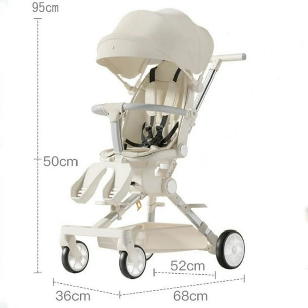 Cochecito de bebé cochecito de cuatro ruedas cochecito de bebé ligero bidireccional carrito para niños Cochecito de bebé con comodidad para bebé ShopWise Round