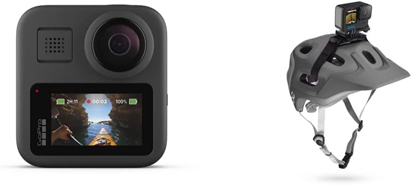 GoPro - MAX — Cámara tradicional resistente al agua de 360+ con pantalla táctil esférica, 5,6K30, vídeo HD, 16,6 MP, 360 fotos, estabilización de transmisión en vivo de 1080p