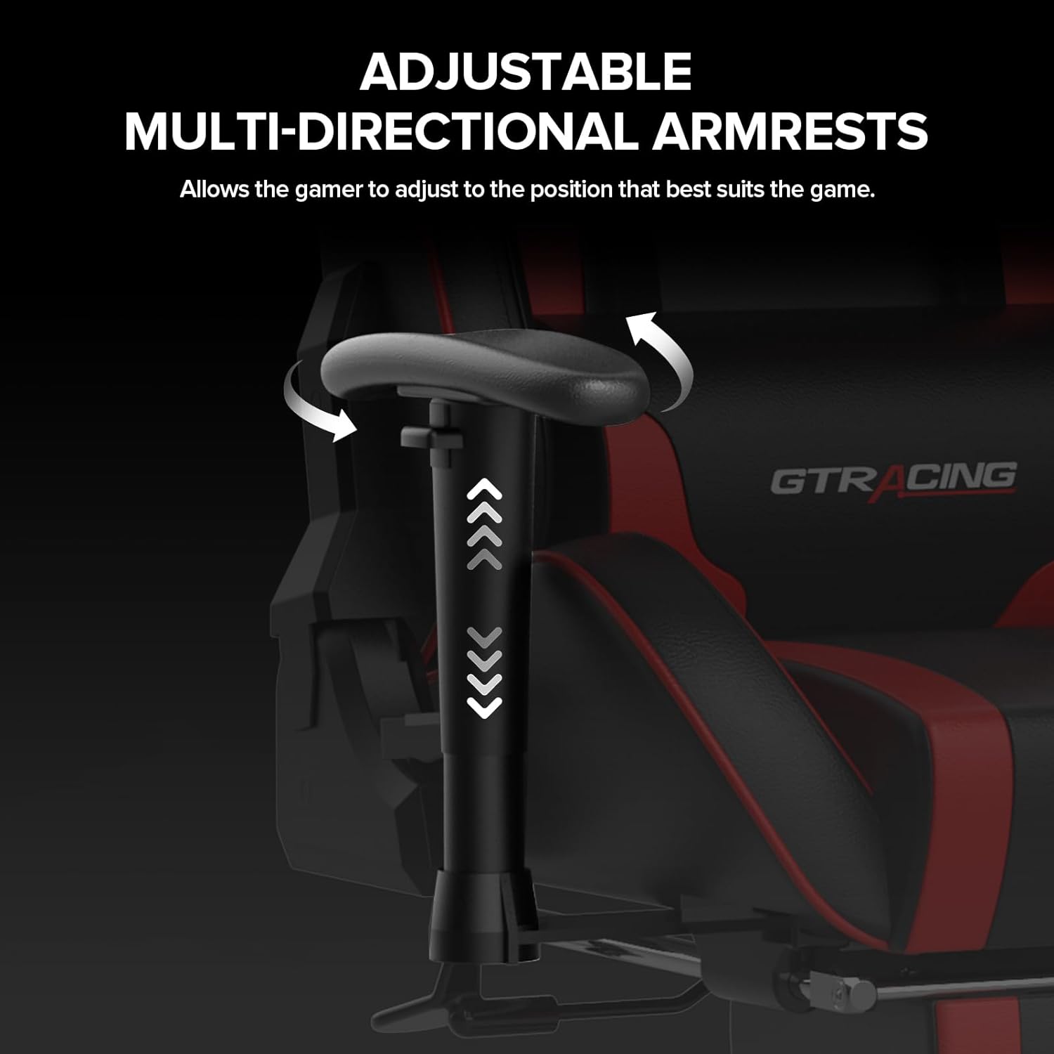 GTRACING - Silla para Juegos con reposapiés y Altavoces Bluetooth, Silla de Videojuegos, ergonómica y Resistente para computadora