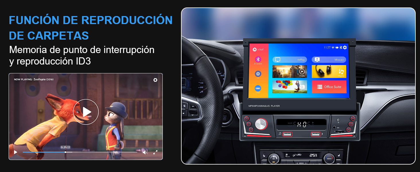 Estereo Retráctil