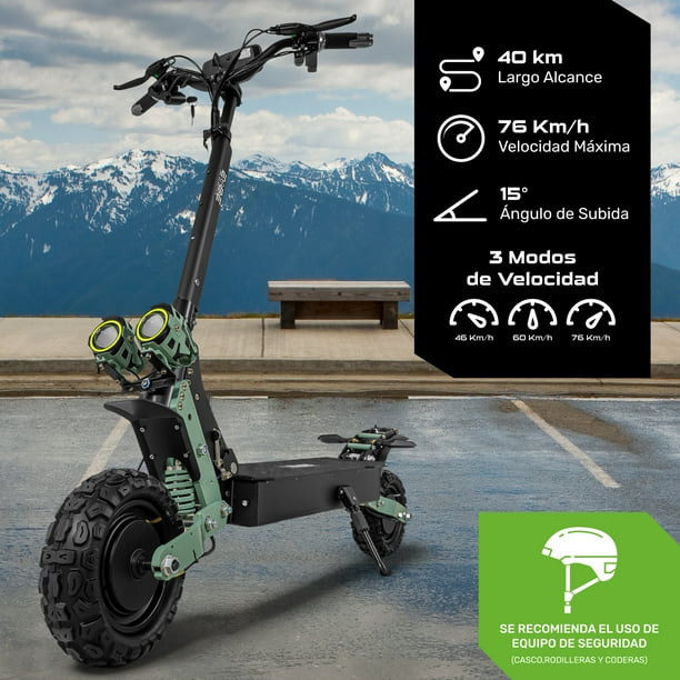 Scooter Electrico Plegable Premium 75 Km/h Full Luz Led