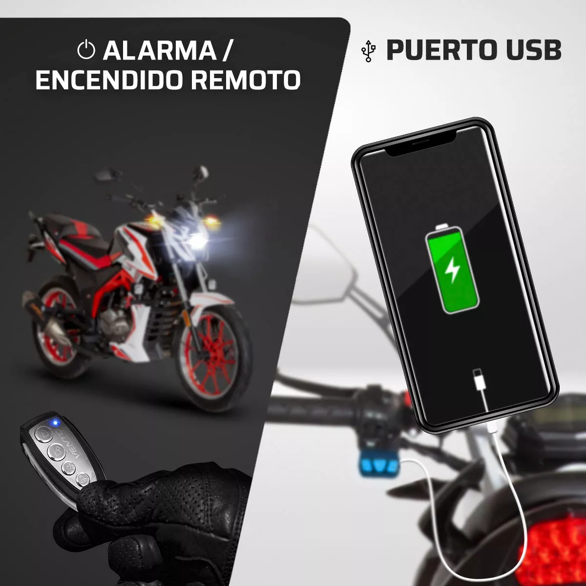 Motocicleta Vento Falkon 220 Blanco 2025