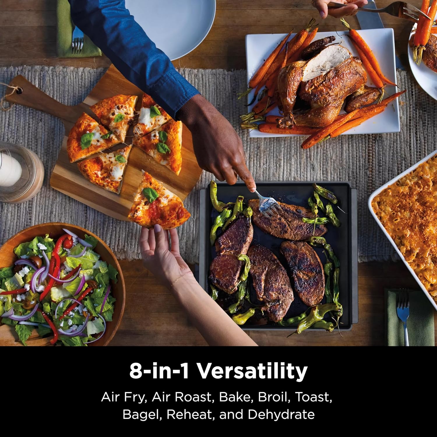 Ninja - Horno eléctrico con Air Fryer 8 en 1, Foodi | SP101-trapo