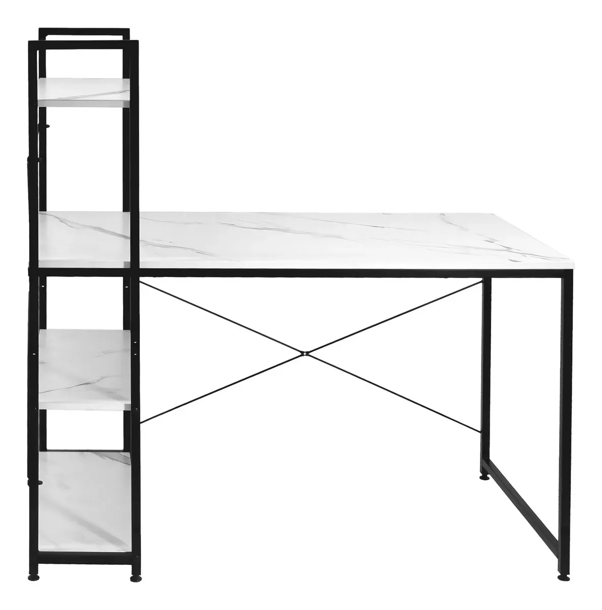 Escritorio Minimalista Oficina Estacion Trabajo Metal Repisa