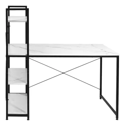 Escritorio Minimalista Oficina Estacion Trabajo Metal Repisa