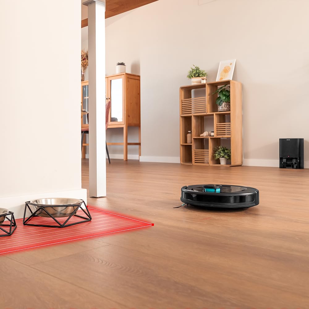 Cecotec Robot Aspirador Conga 4790 Eternal Home Genesis. iTech Laser Eye, 4en1, Room Plan, Base-SmartClean, 3000 Pa, Fregado, 110 Minutos, 8 Modos, Bolsa 2 L.