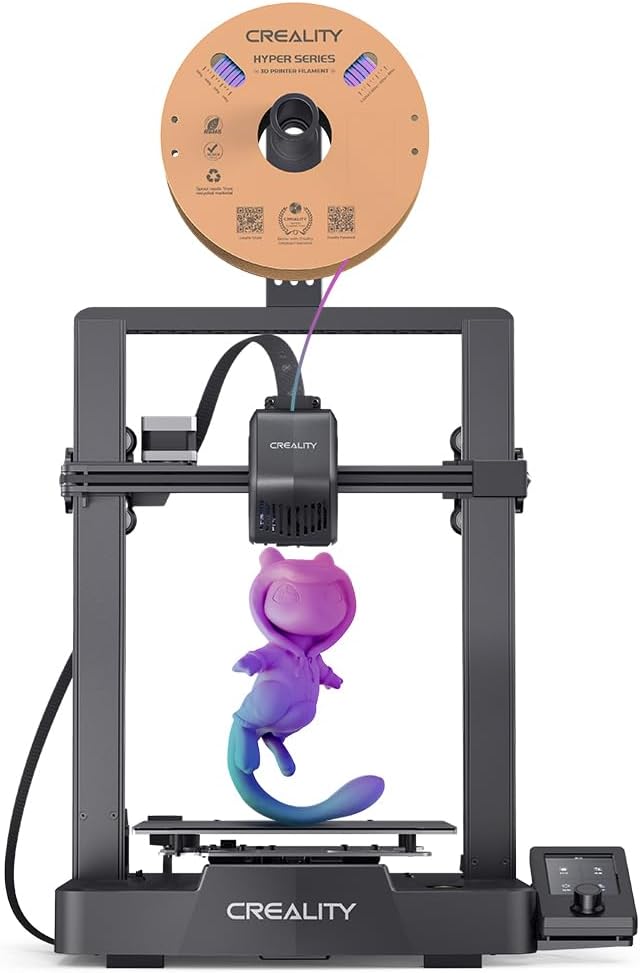 Creality Impresora 3D Ender 3 Totalmente de código Abierto, DIY impresoras 3D con función de reanudar la impresión and compatible con múltiples materiales impresión, tamaño de impresión 220x220x250mm