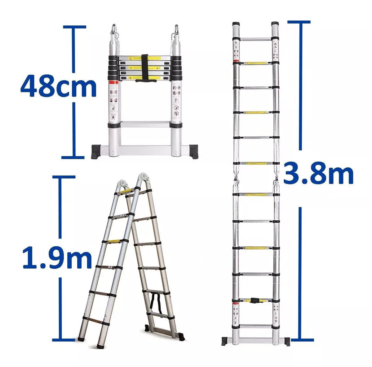 Escalera Telescópica de 4 Metros