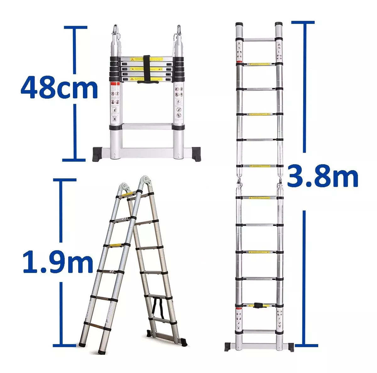 Escalera Telescópica de 4 Metros