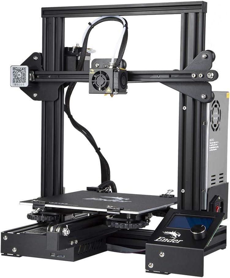 Creality Impresora 3D Ender 3 Totalmente de código Abierto, DIY impresoras 3D con función de reanudar la impresión and compatible con múltiples materiales impresión, tamaño de impresión 220x220x250mm