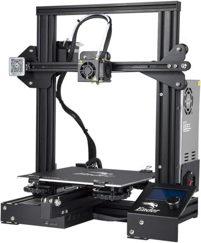 Creality Impresora 3D Ender 3 Totalmente de código Abierto, DIY impresoras 3D con función de reanudar la impresión and compatible con múltiples materiales impresión, tamaño de impresión 220x220x250mm